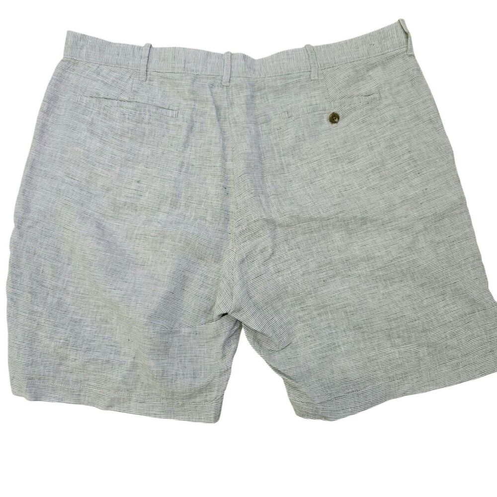 J. Crew Men’s 100% Linen Shorts Sz 38 x 9 inseam BO858 Green Chino Preppy Travel